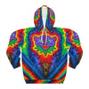Purple Jerry Bear  Tie-Dye AOP Hoodie | JamminOn