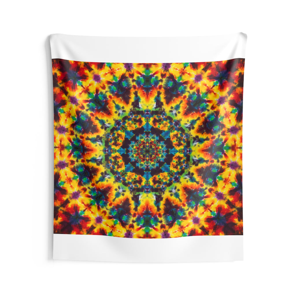Lions Mane Fire Mandala Tie-Dye Tapestry | JamminOn