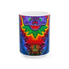 Purple Bear Chevron Tie-Dye Ceramic Mug | JamminOn