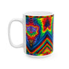 Purple Bear Chevron Tie-Dye Ceramic Mug | JamminOn