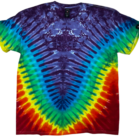 Rainbow Curve Tie-Dye Large