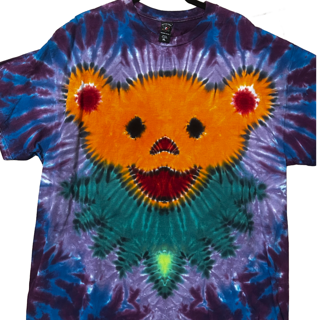 Orange Bear Tie-Dye XL