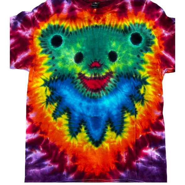 Green Bear Tie-Dye Large