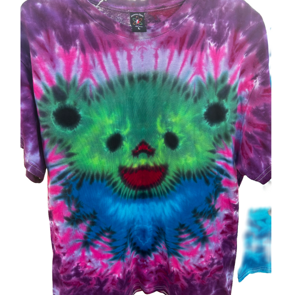 Green Bear Tie-Dye Large