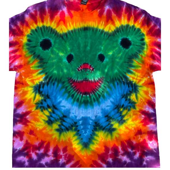 Green Bear Tie-Dye XL