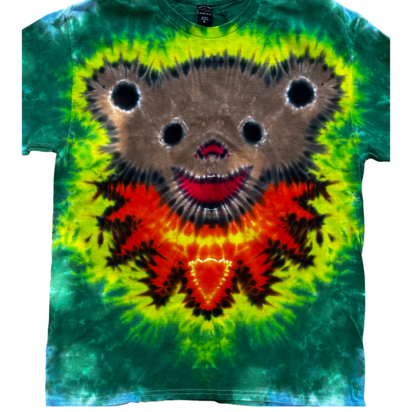 Yellow Bear Tie-Dye Large