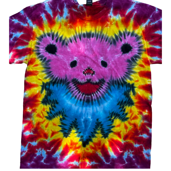 Pink Bear Tie-Dye Large