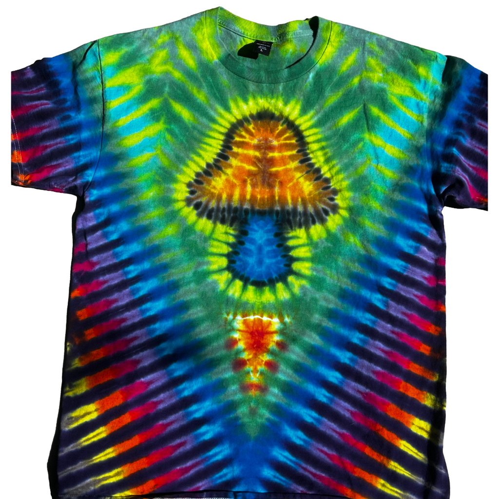 Mushroom V Tie-Dye Large
