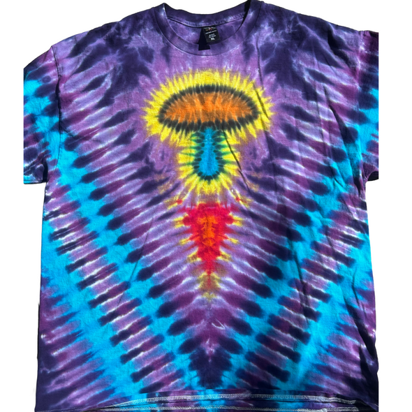 Purple Mushroom Tie-Dye XL