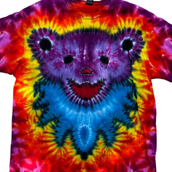 Purple Bear Tie-Dye Large