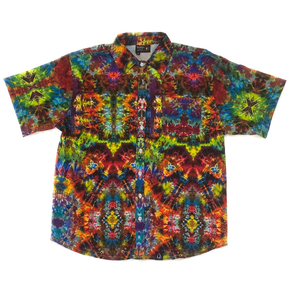 Button Up Shirt - Rainbow Crunch
