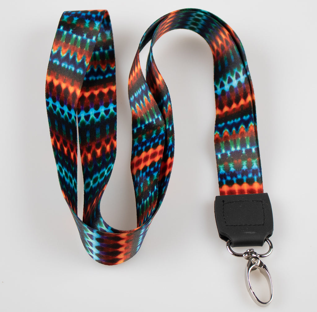 Orange Tribal Lanyard
