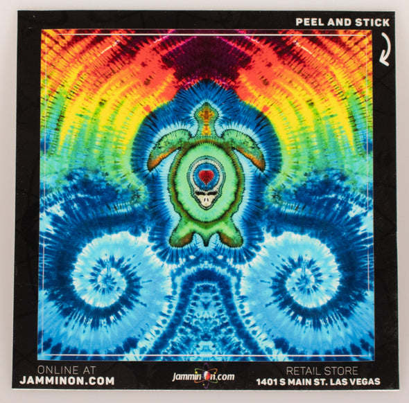 Jammin Stealie Turtle Peel Off Sticker