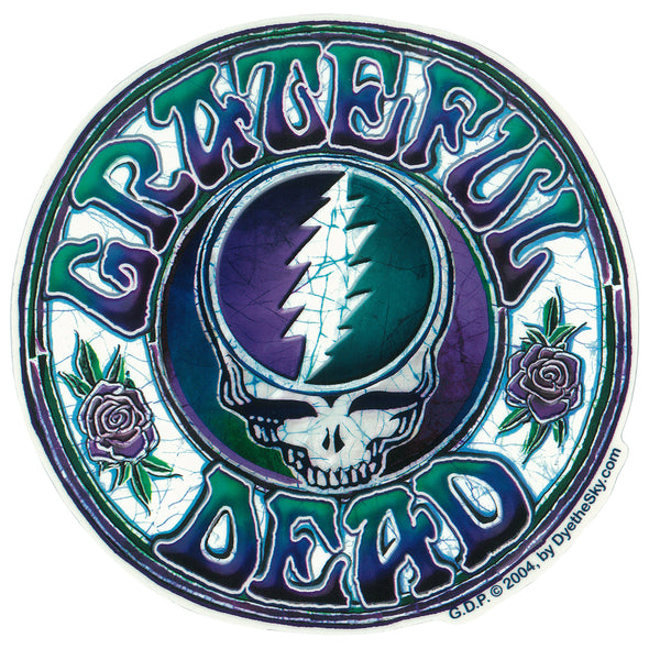 Grateful Dead Batik Sticker - 5.75"
