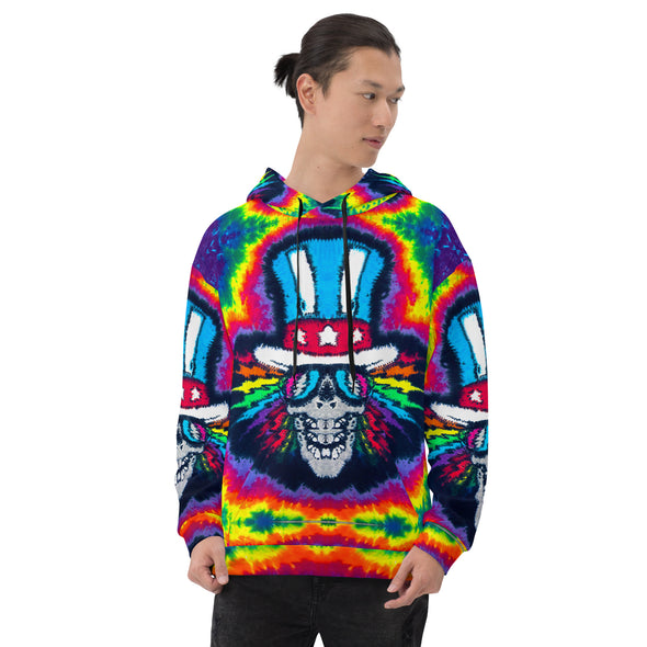 ELECTRIC UNCLE SAM ALL OVER PRINT HOODIE